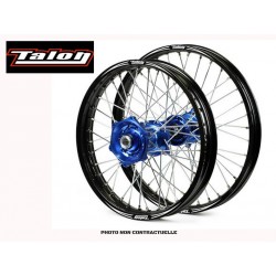 ROUE ARRIERE TALON EVO MOYEU BLEU CERCLE NOIR 19 X 2.15 YAMAHA YZF