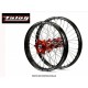 ROUE ARRIERE TALON EVO MOYEU ROUGE CERCLE NOIR 19X2.15 HONDA CRF250R 2004-2013