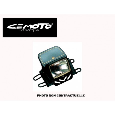 CEMOTO PLAQUE PHARE TRIAL BLANCHE