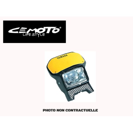 PLAQUE PHARE CEMOTO TYPE XT/TENERE NOIR