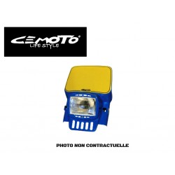 CEMOTO PLAQUE PHARE RECTANG ECO JAUNE