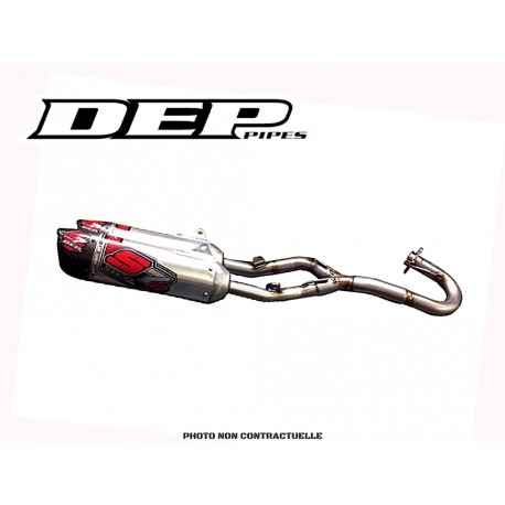 LIGNE COMPLETE DEP DOUBLE SORTIES HONDA 250 CRF 2014/2017 S7R CARBON TIP CAN FS