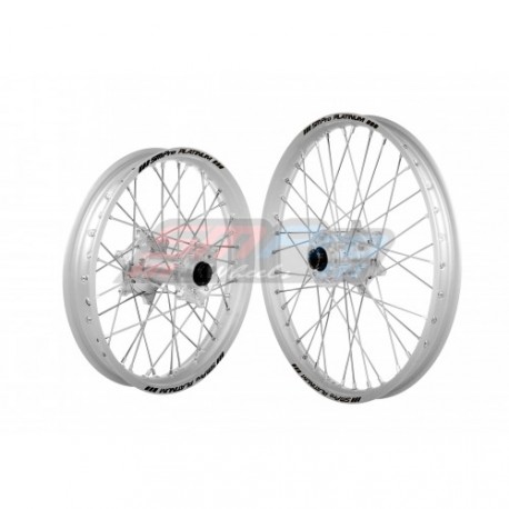 PAIRE DE ROUES SM PRO GASGAS 300EC 2005 SM ARGENT/ARGENT 17X3.50 + 4.25