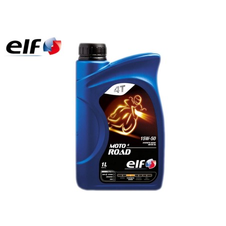 HUILE ELF MOTO 4 TEMPS ROAD 15W50 1L