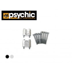 REHAUSSEURS DE GUIDON PSYCHIC ARGENTS 28mm