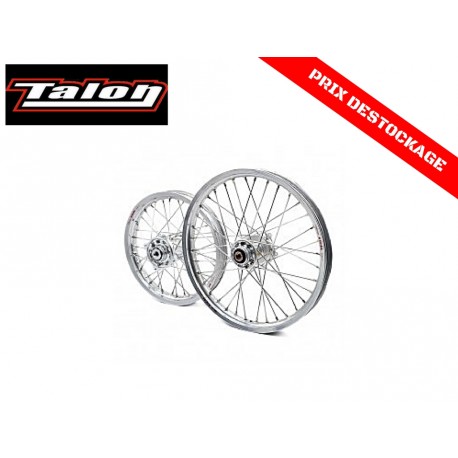 Paire de roues Talon/Excel Argent Honda 85 CR 03/10