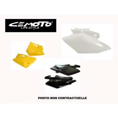 CEMOTO PLAQUES LATERALES YAMAHA YZF WRF 250 0102 YZF WRF 9802 BLANC