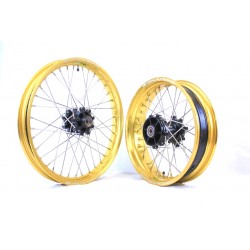 SM PRO ROUE HONDA AFRICA TWIN CRF1000L 16/19 AVT 21X2.15 MOYEU NOIR CERCLE OR TE