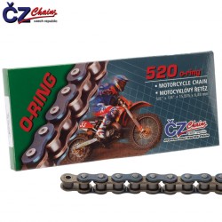 CHAINE RENFORCEE ENDURO CHROME 120 MAILLONS CZ 520 O-RING