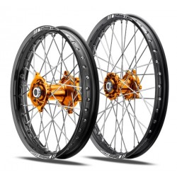 ROUE AVANT TALON MOYEU ORANGE CERCLE NOIR 21 X 1.6 KTM/HUSQVARNA