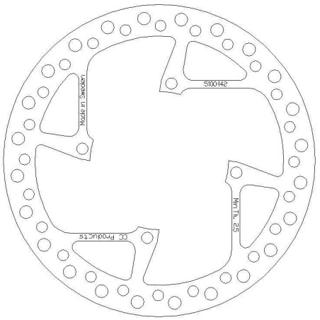 DISQUE DE FREIN AVANT SHERCO 04-