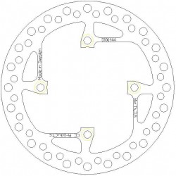 DISQUE DE FREIN ARRIERE SHERCO 04-