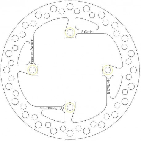 DISQUE DE FREIN ARRIERE SHERCO 04-