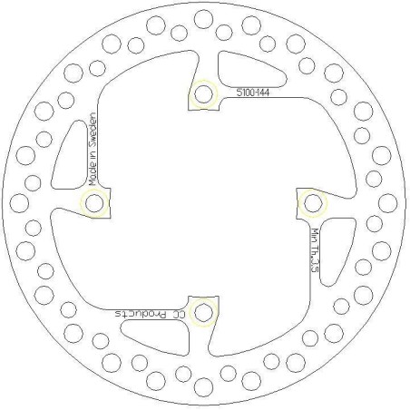 DISQUE DE FREIN ARRIERE SHERCO 04-
