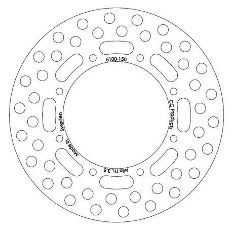 DISQUE DE FREIN ARRIERE KX 125-500 86-88