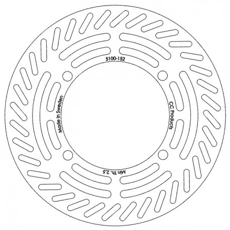 DISQUE DE FREIN AVANT CR 125-500 89-91