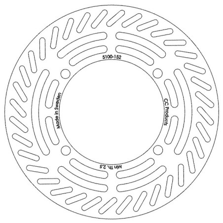 DISQUE DE FREIN AVANT CR 125-500 89-91
