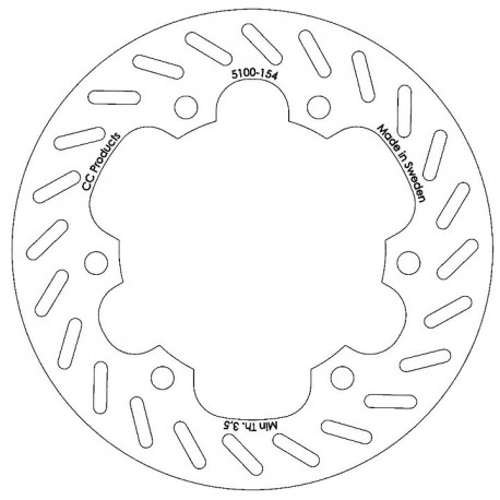 DISQUE DE FREIN ARRIERE CR 125-500 87-88