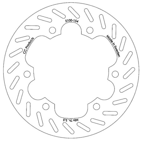 DISQUE DE FREIN ARRIERE CR 125-500 87-88