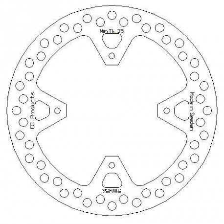 DISQUE DE FREIN ARRIERE XR 650 00-