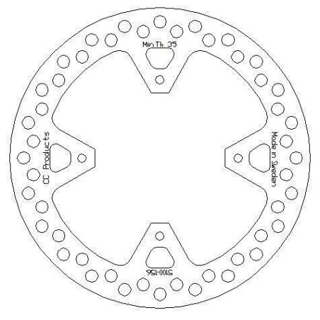 DISQUE DE FREIN ARRIERE XR 650 00-