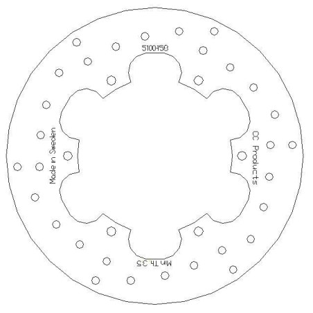 BRAKE DISC FRONT HVA 87/91