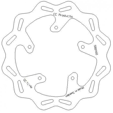 DISQUE DE FREIN ARRIERE APRILLA RXV/SXV 450/550 05-