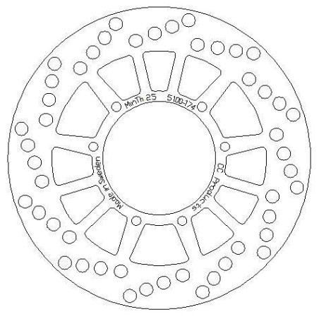 DISQUE DE FREIN AVANT YZ 125-490 86-91