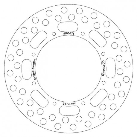 DISQUE DE FREIN AVANT  KX 125-500 84-88