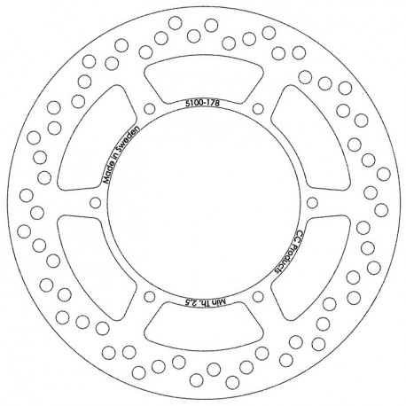 DISQUE DE FREIN AVANT RM 125-500 85-87