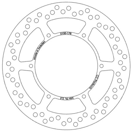 DISQUE DE FREIN AVANT RM 125-500 85-87