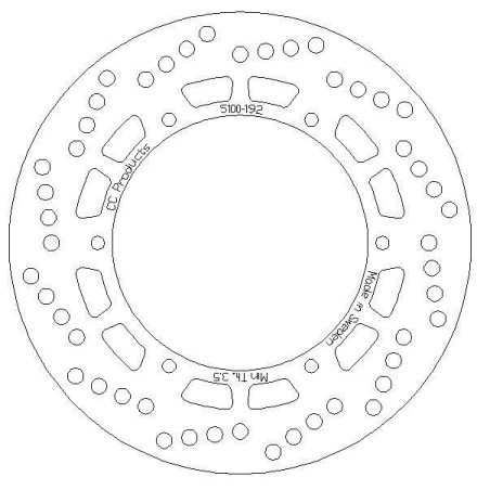 DISQUE DE FREIN AVT Maico 235 mm 84-85