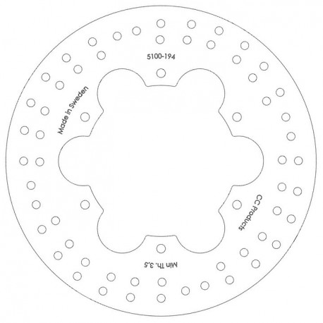 DISQUE DE FREIN AVANT HVA 85-86