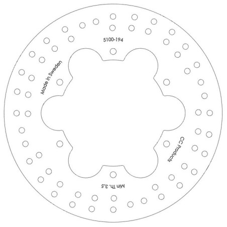 DISQUE DE FREIN AVANT HVA 85-86