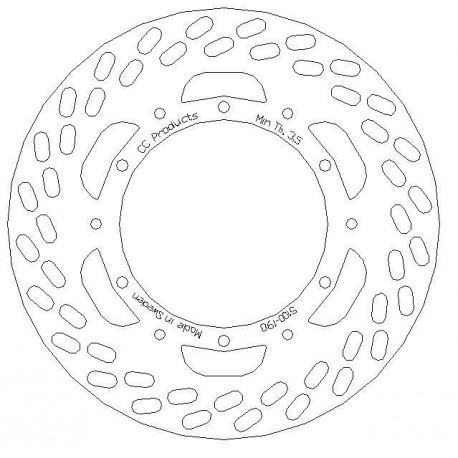 DISQUE DE FREIN AVANT KTM 125-500 85-87