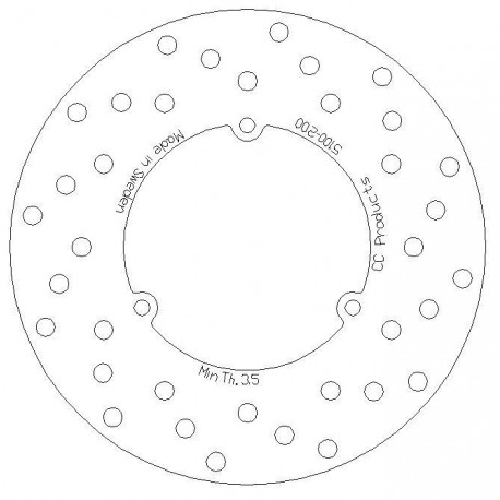 DISQUE DE FREIN ARRIERE KTM 125-500 86-87