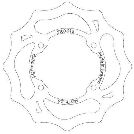 DISQUE DE FREIN KTM 50 SX PRO AVANT 02/19 ARRIERE 14/19