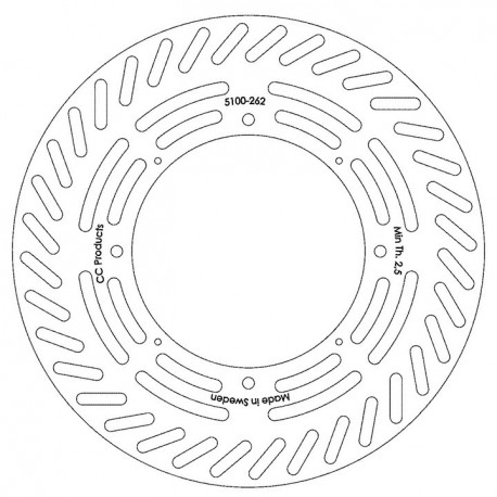 DISQUE DE FREIN AVANT HONDA CR 125 1984/1989 - 250 1984/1988 - 500 1984/1988