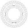 DISQUE DE FREIN AVANT HONDA CR 125 1984/1989 - 250 1984/1988 - 500 1984/1988