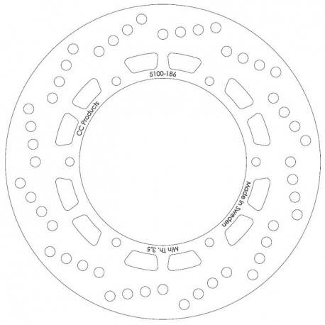 DISQUE DE FREIN AVT Maico 245 mm