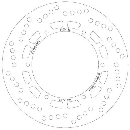DISQUE DE FREIN AVT Maico 245 mm