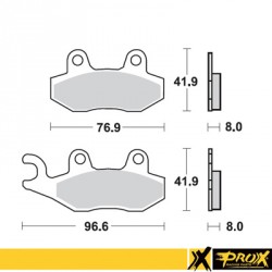 PLAQUETTES DE FREIN AVANT PROX RM125/250 '89-95 + YZ125/250 '90-97