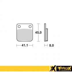Plaquettes de frein arrière proX KX65 '00-26 + RM65 '03-05