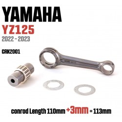 KIT BIELLE +3mm VHM YAMAHA 125 YZ - FANTIC 125 XX 2022/2023