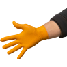 Boite de 50 Gants nitrile orange non poudré Taille : XL