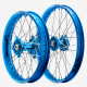 ROUE ARRIERE TALON/TALON MOYEU BLEU CERCLE BLEU TETE RAYON BLEU 19X2.15 YAMAHA Y