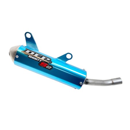 SILENCIEUX CROSS SHORTY BLEU DEP YAMAHA YZ 250 de 2002 à 2024 FANTIC 250 XX 22