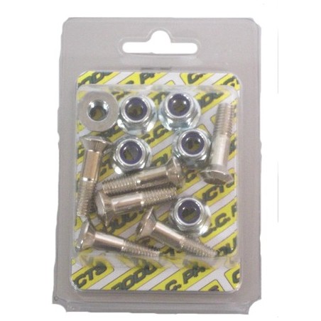 BOULONS DE COURONNE M8X30MM ECROU EN NYLON  PACK DE 6
