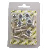BOULONS DE COURONNE M8X30MM ECROU EN NYLON  PACK DE 6