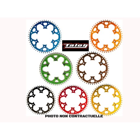 COURONNE TALON RAD CR125 94/02+CRF250 SILVER 49D ALU 49 DENTS